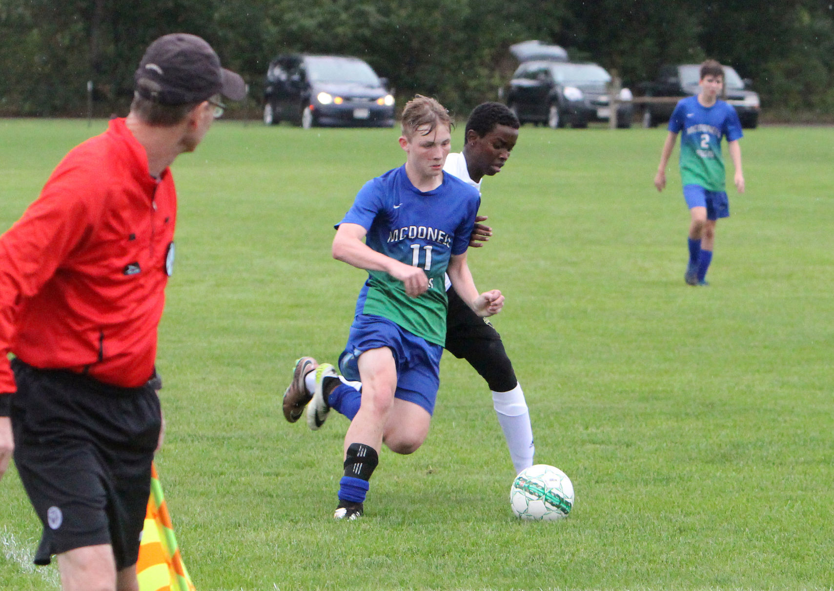 Barron at McDonell/Regis boys soccer 8-28-18